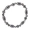 Earth's Jewels Semi-Precious Natural Hematite Black Stretch Bracelet #72